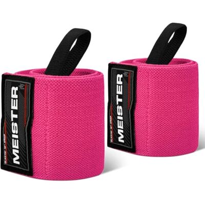 Meister Bandages élastiques de poignet de 45,7 cm – Support robuste pour haltérophilie, musculation et cross training - Publicité Meister Bandages élastiques de poignet de 45,7 cm – Support robuste pour haltérophilie, musculation et cross training - Publicité