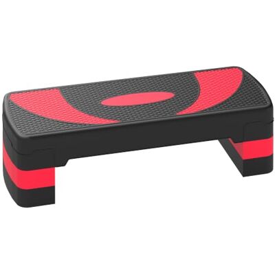 HOMCOM Stepper Fitness Aérobic 80 x 31 x 20 cm Noir Rouge - Publicité HOMCOM Stepper Fitness Aérobic 80 x 31 x 20 cm Noir Rouge - Publicité