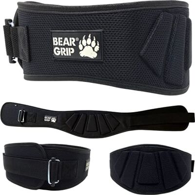 BEAR GRIP We R Sports Ceinture de musculation incurvée en néoprène Noir - Publicité BEAR GRIP We R Sports Ceinture de musculation incurvée en néoprène Noir - Publicité