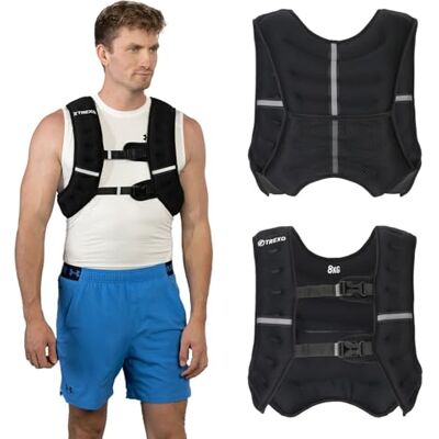 Gilet d'Entraînement Réglable Trexo - 8kg - Hommes & Femmes - Publicité Gilet d'Entraînement Réglable Trexo - 8kg - Hommes & Femmes - Publicité