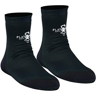 Playwell Chaussettes de combat pour arts martiaux et arts martiaux mixtes Noir/noir - Publicité Playwell Chaussettes de combat pour arts martiaux et arts martiaux mixtes Noir/noir - Publicité