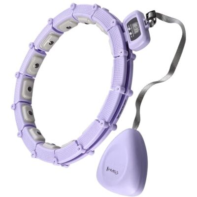 HMS Violet Hula Hoop Ajustable Magnétique - Fitness Hula Hoop - Publicité HMS Violet Hula Hoop Ajustable Magnétique - Fitness Hula Hoop - Publicité