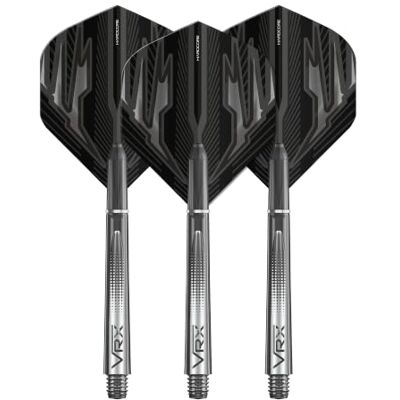 RED DRAGON Dart Flight & Stems Combo Gris 4 séries de Vols Standard et 4 séries Moyen VRX Stems par Paquet - Publicité RED DRAGON Dart Flight & Stems Combo Gris 4 séries de Vols Standard et 4 séries Moyen VRX Stems par Paquet - Publicité