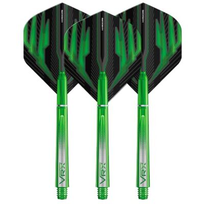 RED DRAGON Dart Flight & Stems Combo Vert 4 séries de Vols Standard et 4 séries Moyen VRX Stems par Paquet - Publicité RED DRAGON Dart Flight & Stems Combo Vert 4 séries de Vols Standard et 4 séries Moyen VRX Stems par Paquet - Publicité