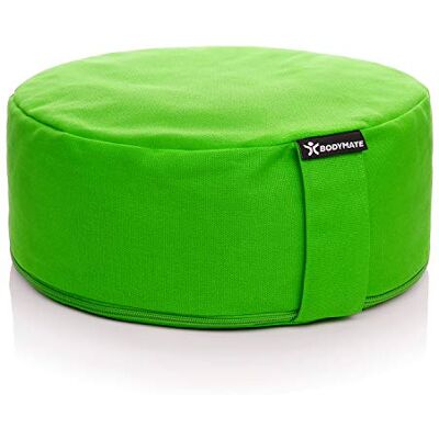 BODYMATE Coussin de méditation & Yoga (zafu) H13cm Ø31cm Rembourrage en Coques de Sarrasin, Housse en Coton Lavable en Machine Divers Coloris - Publicité BODYMATE Coussin de méditation & Yoga (zafu) H13cm Ø31cm Rembourrage en Coques de Sarrasin, Housse en Coton Lavable en Machine Divers Coloris - Publicité