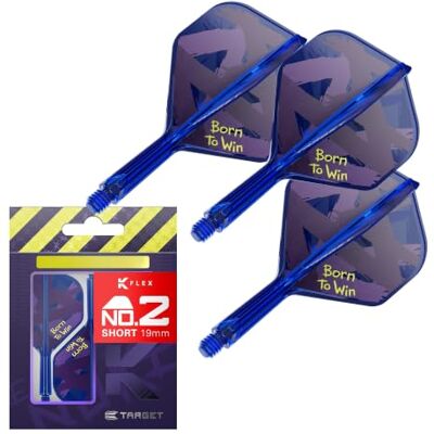Target Darts Luke Nuke Littler Born to Win K Flex 3 Lot N° 2 Court - Publicité Target Darts Luke Nuke Littler Born to Win K Flex 3 Lot N° 2 Court - Publicité