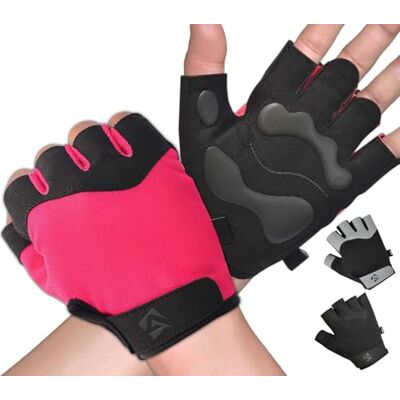 AQF Gant Musculation Homme Respirants Gants De Fitness Rembourré Paume Protection Gants Sport pour Cyclisme, Halterophilie, Gym, Powerlifting, Gymnastics Femme et Homme (Rose, Medium) - Publicité AQF Gant Musculation Homme Respirants Gants De Fitness Rembourré Paume Protection Gants Sport pour Cyclisme, Halterophilie, Gym, Powerlifting, Gymnastics Femme et Homme (Rose, Medium) - Publicité