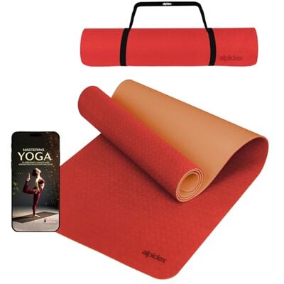 ALPIDEX Tapis Yoga 190 x 61 x 0.6 cm 190 x 90 x 0.6 cm E-Book Matelas Sport Gymnastique Antidérapant sans Phtalates Pilâtes Gym Aérobic Stretching, Salmon/Apricot, 190 x 90 x 0.6 cm - Publicité ALPIDEX Tapis Yoga 190 x 61 x 0.6 cm 190 x 90 x 0.6 cm E-Book Matelas Sport Gymnastique Antidérapant sans Phtalates Pilâtes Gym Aérobic Stretching, Salmon/Apricot, 190 x 90 x 0.6 cm - Publicité