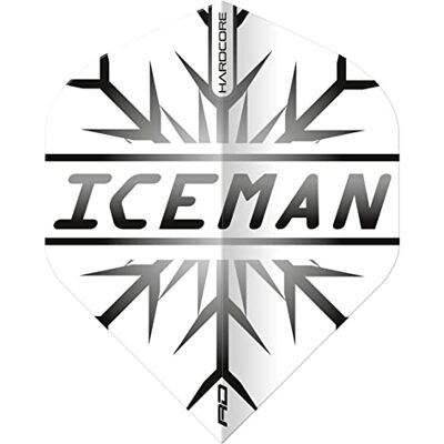 RED DRAGON Gerwyn Price Hardcore Iceman Black Extra Thick Dart Flights 3 Ensembles par Paquet (9 Vols de fléchettes au Total) - Publicité RED DRAGON Gerwyn Price Hardcore Iceman Black Extra Thick Dart Flights 3 Ensembles par Paquet (9 Vols de fléchettes au Total) - Publicité