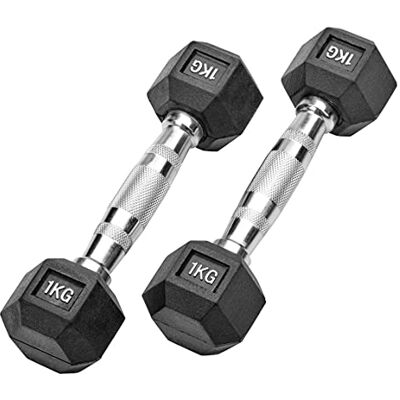 Bad Company Haltères hexagonales en caoutchouc noir Haltères courtes caoutchoutées pour aérobic, gymnastique et fitness - Publicité Bad Company Haltères hexagonales en caoutchouc noir Haltères courtes caoutchoutées pour aérobic, gymnastique et fitness - Publicité