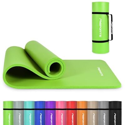 MSPORTS Tapis de Gymnastique Premium – Tapis de Sol Antidérapant pour Fitness, Yoga & Musculation – Disponible en 4 Tailles, et 12 Couleurs Tapis de yoga épais - Publicité MSPORTS Tapis de Gymnastique Premium – Tapis de Sol Antidérapant pour Fitness, Yoga & Musculation – Disponible en 4 Tailles, et 12 Couleurs Tapis de yoga épais - Publicité