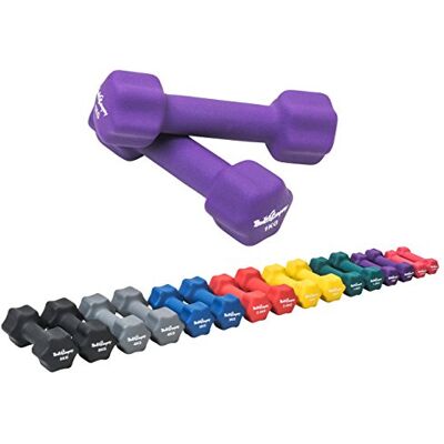Bad Company Haltères néoprène 0,5kg à 5kg en Couleur I Petit haltère caoutchouté pour Fitness, Gymnastique, aérobic à la Maison I Haltères Courts de Gymnastique à Domicile pour Femmes et Hommes - Publicité Bad Company Haltères néoprène 0,5kg à 5kg en Couleur I Petit haltère caoutchouté pour Fitness, Gymnastique, aérobic à la Maison I Haltères Courts de Gymnastique à Domicile pour Femmes et Hommes - Publicité