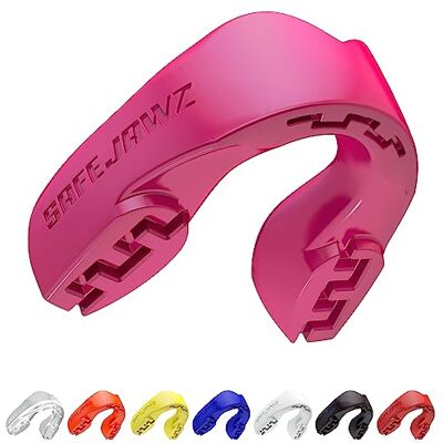 Safejawz Modèle Rose - Protecteur buccal pour Adultes & Juniors - Publicité Safejawz Modèle Rose - Protecteur buccal pour Adultes & Juniors - Publicité