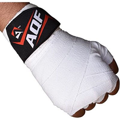 AQF 4.5m Bande Boxe Intérieur des Mains pour Les Gants MMA Bandes De Boxe, Entraînement du Muay Thai Stretch (Rose) - Publicité AQF 4.5m Bande Boxe Intérieur des Mains pour Les Gants MMA Bandes De Boxe, Entraînement du Muay Thai Stretch (Rose) - Publicité