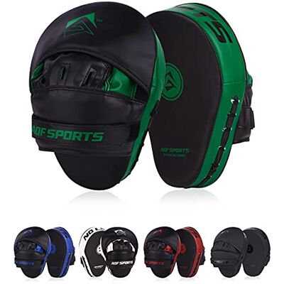 AQF Pattes d'ours Boxe,Taekwondo Gant de Boxe Cible, Pao Boxe, Entraînement de Sport de Combat Mitaines Cuir Synthétique avec Ajustable Sangle, Bouclier Courbe Pads Paire De Muay Thai & MMA (Vert) - Publicité AQF Pattes d'ours Boxe,Taekwondo Gant de Boxe Cible, Pao Boxe, Entraînement de Sport de Combat Mitaines Cuir Synthétique avec Ajustable Sangle, Bouclier Courbe Pads Paire De Muay Thai & MMA (Vert) - Publicité