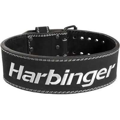 Harbinger 10MM Ceinture Powerlifting – Soutien Lombaire Noir; S; stabilise le core et le dos; cuir extra épais avec doublure en daim – pour powerlifters - Publicité Harbinger 10MM Ceinture Powerlifting – Soutien Lombaire Noir; S; stabilise le core et le dos; cuir extra épais avec doublure en daim – pour powerlifters - Publicité