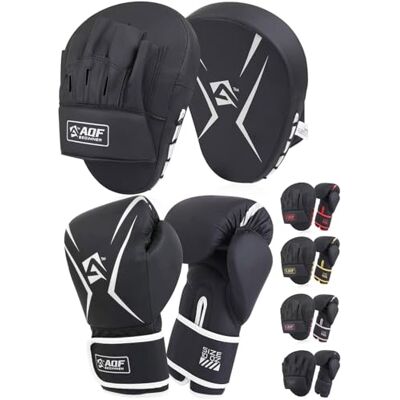 AQF Gant De Boxe Adulte avec Patte d'ours- Kits De Boxe Adulte- Gants De Boxing avec Incurvées Pao Boxe's pour Sac Frappe, MMA, Kickboxing, D'entraînement, Arts Martiaux, Muay Thai Pad (Argent, 14oz) - Publicité AQF Gant De Boxe Adulte avec Patte d'ours- Kits De Boxe Adulte- Gants De Boxing avec Incurvées Pao Boxe's pour Sac Frappe, MMA, Kickboxing, D'entraînement, Arts Martiaux, Muay Thai Pad (Argent, 14oz) - Publicité