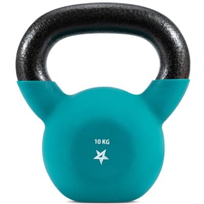 Yes4All Kettlebell en néoprène, Kettlebells de musculation 10KG Sarcelle, Vert bleuté - Publicité Yes4All Kettlebell en néoprène, Kettlebells de musculation 10KG Sarcelle, Vert bleuté - Publicité