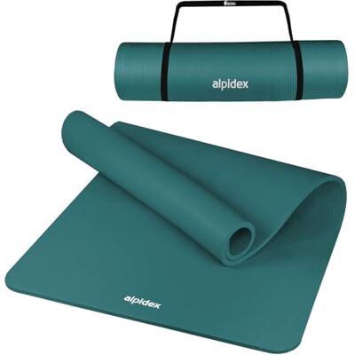 ALPIDEX Tapis Yoga Épais 1,5cm 190x100cm Antidérapant Sport Gym Mat Petrol - Publicité ALPIDEX Tapis Yoga Épais 1,5cm 190x100cm Antidérapant Sport Gym Mat Petrol - Publicité
