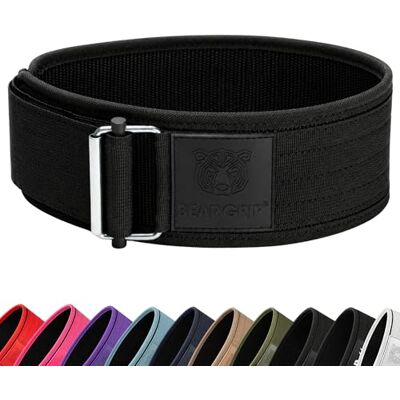 BEAR GRIP Ceinture de musculation à verrouillage automatique, ceinture de levage premium pour Crossfit, Powerlifting, Musculation, ceinture de levage pour hommes et femmes - Publicité BEAR GRIP Ceinture de musculation à verrouillage automatique, ceinture de levage premium pour Crossfit, Powerlifting, Musculation, ceinture de levage pour hommes et femmes - Publicité