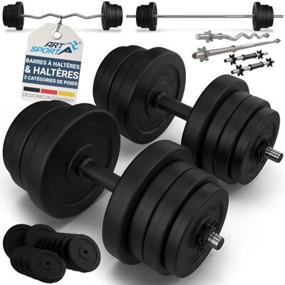 Artsport - 3in1 Hantelset - 2x haltères 45cm - Dumbbell set - Publicité Artsport - 3in1 Hantelset - 2x haltères 45cm - Dumbbell set - Publicité
