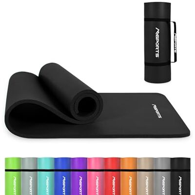 MSPORTS Tapis de Gymnastique Premium – Tapis de Sol Antidérapant pour Fitness, Yoga & Musculation – Disponible en 4 Tailles, et 12 Couleurs Tapis de yoga épais - Publicité MSPORTS Tapis de Gymnastique Premium – Tapis de Sol Antidérapant pour Fitness, Yoga & Musculation – Disponible en 4 Tailles, et 12 Couleurs Tapis de yoga épais - Publicité