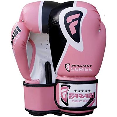 Farabi Sports Farabi Ladies Gym Fitness Boxing MMA Muay Thai Kickboxing Training Sparring Punching Gloves Mitts (8-OZ) - Publicité Farabi Sports Farabi Ladies Gym Fitness Boxing MMA Muay Thai Kickboxing Training Sparring Punching Gloves Mitts (8-OZ) - Publicité