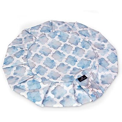 Yoga Studio Coussin de méditation rond Zafu de rechange en coton bio avec housse amovible et lavable avec poignée de transport Bleu arabesque - Publicité Yoga Studio Coussin de méditation rond Zafu de rechange en coton bio avec housse amovible et lavable avec poignée de transport Bleu arabesque - Publicité