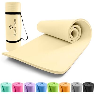 DoYourFitness - 183 x 61 x 2 cm - Blanc - Tapis de fitness - Publicité DoYourFitness - 183 x 61 x 2 cm - Blanc - Tapis de fitness - Publicité