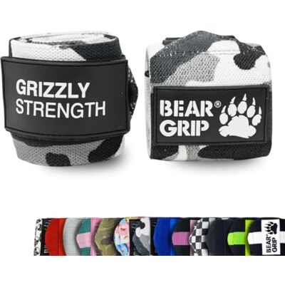 Bear Grip – bracelet poignet Premium résistant 61 cm pour haltérophilie, musculation, crossfit - Publicité Bear Grip – bracelet poignet Premium résistant 61 cm pour haltérophilie, musculation, crossfit - Publicité