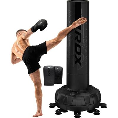 RDX Sac de Frappe sur Pied avec Entraînement Gants pour Muay Thai, Kickboxing, Arts Martiaux y MMA, XXL 6ft Adulte Lourd Devoir Autoportant Sac de Boxe pour Fitness y Taekwondo - Publicité RDX Sac de Frappe sur Pied avec Entraînement Gants pour Muay Thai, Kickboxing, Arts Martiaux y MMA, XXL 6ft Adulte Lourd Devoir Autoportant Sac de Boxe pour Fitness y Taekwondo - Publicité