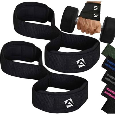 AQF Figure 8 Néoprène Rembourré Poids Musculation Sangle de Levage, Sangle de Tirage, Protege Poignet Sangle Musculation, Strap Poignet, Bandage Poignet Homme Femme Sport Maison (Noire & Rouge) - Publicité AQF Figure 8 Néoprène Rembourré Poids Musculation Sangle de Levage, Sangle de Tirage, Protege Poignet Sangle Musculation, Strap Poignet, Bandage Poignet Homme Femme Sport Maison (Noire & Rouge) - Publicité