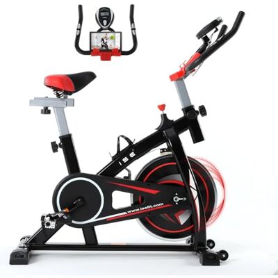 ISE Velo Appartement avec Volant d'Inertie 13KG, Velo d Appartement Ergonomie Cardio, Vélos d'Appartement Maison/Bureau, Velo Cardio Training Silencieux, Vélos d'Appartement Réglable en Hauteur - Publicité ISE Velo Appartement avec Volant d'Inertie 13KG, Velo d Appartement Ergonomie Cardio, Vélos d'Appartement Maison/Bureau, Velo Cardio Training Silencieux, Vélos d'Appartement Réglable en Hauteur - Publicité