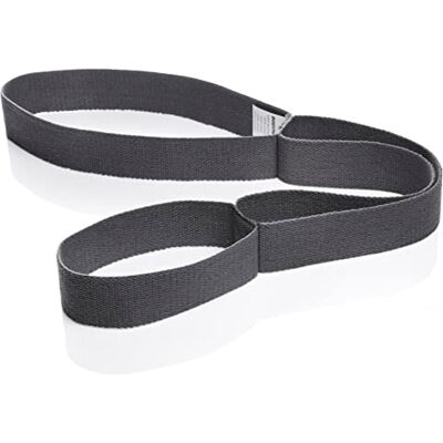 BODYMATE Sangle de yoga avec 3 boucles Longueur fixe (non élastique) 100 % coton 75 x 3,8 cm - Publicité BODYMATE Sangle de yoga avec 3 boucles Longueur fixe (non élastique) 100 % coton 75 x 3,8 cm - Publicité