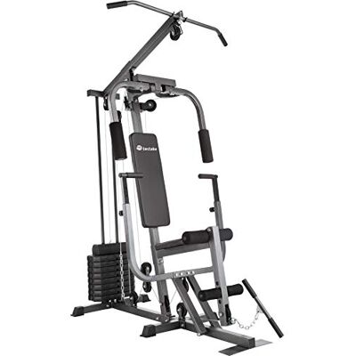 tectake® Station de Musculation, Cage de Musculation, Barre de Tractions, Home-Trainer, Module Papillon, Dispositif d’Extension de Jambe, Appareil musculation, Barre musculation, Sport Maison, Fitness - Publicité tectake® Station de Musculation, Cage de Musculation, Barre de Tractions, Home-Trainer, Module Papillon, Dispositif d’Extension de Jambe, Appareil musculation, Barre musculation, Sport Maison, Fitness - Publicité