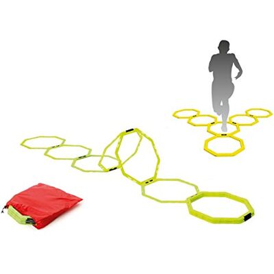 Visiodirect Lot de 12 Cerceaux Hexagonal avec Clips de Liaison, Jaune - Publicité Visiodirect Lot de 12 Cerceaux Hexagonal avec Clips de Liaison, Jaune - Publicité