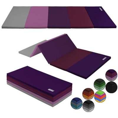 ALPIDEX Tapis de Gym Gymnastique Pliable Épais Sol Fitness Enfant Lila - Publicité ALPIDEX Tapis de Gym Gymnastique Pliable Épais Sol Fitness Enfant Lila - Publicité