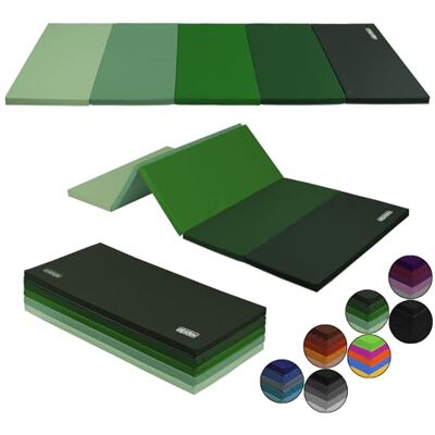 ALPIDEX Tapis de Gym Gymnastique Pliable Épais Sol Fitness Enfant Vert - Publicité ALPIDEX Tapis de Gym Gymnastique Pliable Épais Sol Fitness Enfant Vert - Publicité