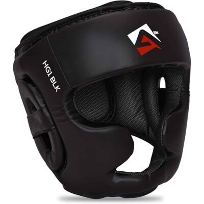 AQF Casque Boxe, MMA Entraînement Casque De Boxe, Casques De Sports De Combat, Boxing Tête Protection, Muay Thai Casque Integral pour Sparring, Kickboxing, Art Martiaux, Karaté Head Guard Noir (XL) - Publicité AQF Casque Boxe, MMA Entraînement Casque De Boxe, Casques De Sports De Combat, Boxing Tête Protection, Muay Thai Casque Integral pour Sparring, Kickboxing, Art Martiaux, Karaté Head Guard Noir (XL) - Publicité