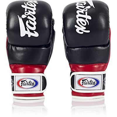 Fairtex FGV18 Super MMA Gants de Sparring Noir/Rouge - Publicité Fairtex FGV18 Super MMA Gants de Sparring Noir/Rouge - Publicité