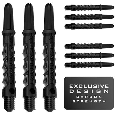 Harrows Lot de 3 Jeux de tiges de fléchettes St en Carbone – 9 tiges de fléchettes au Total – Moyen, Midi et Court – Composite de Carbone résistant (Noir, MIDI) - Publicité Harrows Lot de 3 Jeux de tiges de fléchettes St en Carbone – 9 tiges de fléchettes au Total – Moyen, Midi et Court – Composite de Carbone résistant (Noir, MIDI) - Publicité