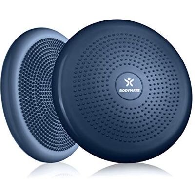 BODYMATE Coussin d'équilibre Ø34cm + Pompe Coussin Gonflable pour Core Training, Fitness, rééducation Navy peony - Publicité BODYMATE Coussin d'équilibre Ø34cm + Pompe Coussin Gonflable pour Core Training, Fitness, rééducation Navy peony - Publicité