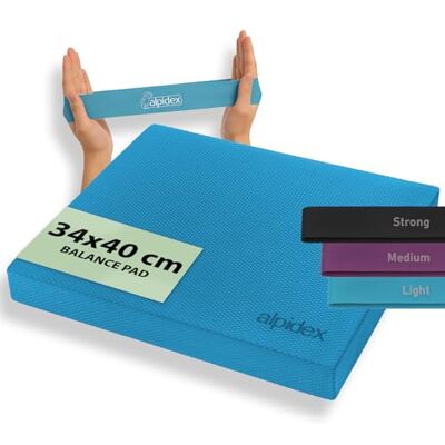 ALPIDEX Balance Pad Tapis D'équilibre Bandes Fitness Coussin Équilibre Mousse Pilates Yoga Gym, Blue, 40x34x5 cm - Publicité ALPIDEX Balance Pad Tapis D'équilibre Bandes Fitness Coussin Équilibre Mousse Pilates Yoga Gym, Blue, 40x34x5 cm - Publicité