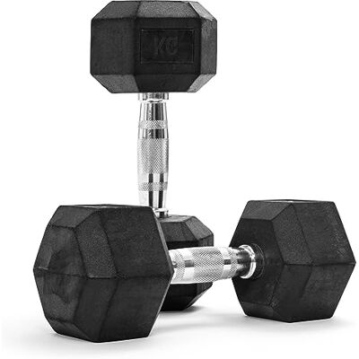 Lot d'haltères hexagonaux MSPORTS Premium (paire) 5-30 kg Revêtement antidérapant Poignées chromées ergonomiques Set d'haltères courts Set d'haltères Dumbell - Publicité Lot d'haltères hexagonaux MSPORTS Premium (paire) 5-30 kg Revêtement antidérapant Poignées chromées ergonomiques Set d'haltères courts Set d'haltères Dumbell - Publicité