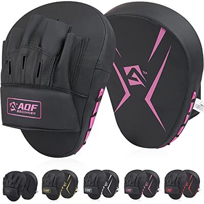 AQF Mitaine Boxe, Patte d'ours Boxe, Pao Boxe, Cible Rex en Cuir Incurvé Boxe Thai Frappe, Focus Gant De Boxe pour MMA, Muay Thai, Kickboxing, Karaté & d'arts Martiaux - Publicité AQF Mitaine Boxe, Patte d'ours Boxe, Pao Boxe, Cible Rex en Cuir Incurvé Boxe Thai Frappe, Focus Gant De Boxe pour MMA, Muay Thai, Kickboxing, Karaté & d'arts Martiaux - Publicité