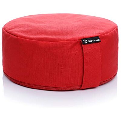 BODYMATE Coussin de méditation & Yoga (zafu) H13cm Ø31cm Rembourrage en Coques de Sarrasin, Housse en Coton Lavable en Machine Divers Coloris - Publicité BODYMATE Coussin de méditation & Yoga (zafu) H13cm Ø31cm Rembourrage en Coques de Sarrasin, Housse en Coton Lavable en Machine Divers Coloris - Publicité