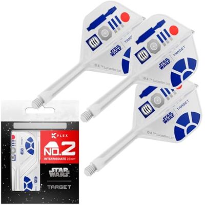 Target Darts Star Wars R2-D2 K Flex Ailettes et Tiges de Fléchettes Intégrées R2D2 Lot de 3 K-Flex, N° 2 et N° 6 Court, Intermédiaire et Moyen K-Flex Accessoires - Publicité Target Darts Star Wars R2-D2 K Flex Ailettes et Tiges de Fléchettes Intégrées R2D2 Lot de 3 K-Flex, N° 2 et N° 6 Court, Intermédiaire et Moyen K-Flex Accessoires - Publicité