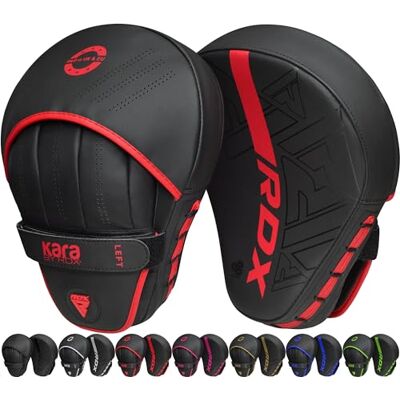 RDX Pattes d'ours Boxe MMA Incurvé Art Martiaux Bouclier Pao Muay Thai Kick Boxing Bouclier de Frappe Maya Hide Cuir Kara Cible D'entraînement Mitaines Focus Pads Sports de Combat Taekwondo Noir - Publicité RDX Pattes d'ours Boxe MMA Incurvé Art Martiaux Bouclier Pao Muay Thai Kick Boxing Bouclier de Frappe Maya Hide Cuir Kara Cible D'entraînement Mitaines Focus Pads Sports de Combat Taekwondo Noir - Publicité