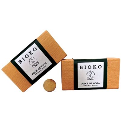 Generic Lot de 2 blocs de yoga + balles de massage écologiques en hêtre 100% naturel – Bloc de yoga pour le yoga, les débutants et la méditiation avancée Pilates – Accessoires de fitness auxiliaires - Publicité Generic Lot de 2 blocs de yoga + balles de massage écologiques en hêtre 100% naturel – Bloc de yoga pour le yoga, les débutants et la méditiation avancée Pilates – Accessoires de fitness auxiliaires - Publicité
