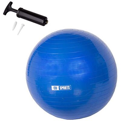Calma Dragon Pilates Ball 55cm / 65cm / 75cm de diamètre, Ballon de Grossesse, Fitball, avec gonfleur Inclus, Grand Ballon pour Le Yoga, Gymnastique, Fitness (Bleu, 55) - Publicité Calma Dragon Pilates Ball 55cm / 65cm / 75cm de diamètre, Ballon de Grossesse, Fitball, avec gonfleur Inclus, Grand Ballon pour Le Yoga, Gymnastique, Fitness (Bleu, 55) - Publicité
